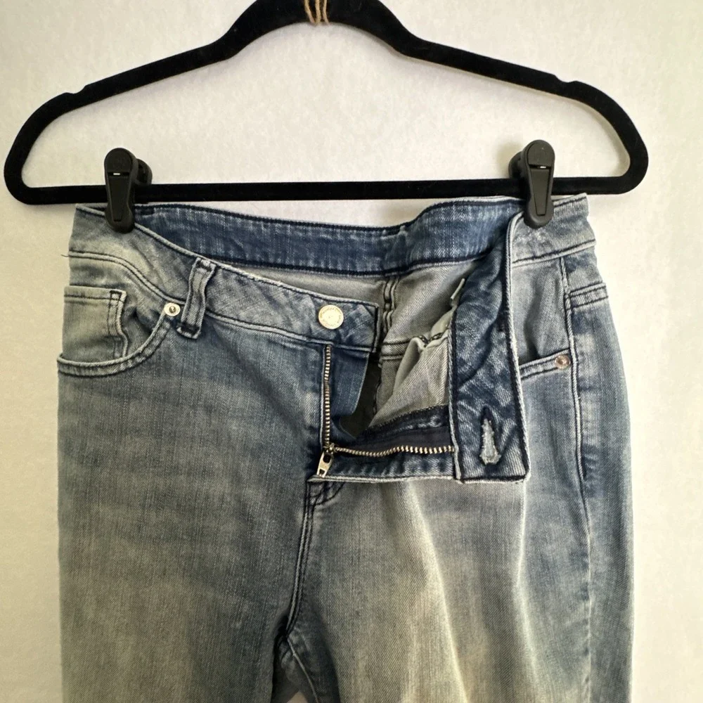 Michael Kors Womens Slim Fit Skinny Denim Jeans Blue Dark Wash Size 8